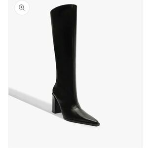 Schultz Black Heeled Knee-High Boots